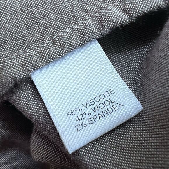 St. John Drawstring Track Jacket Viscose And Wool Olive Green Size Medium - Picture 7 of 12